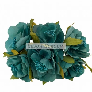 Піони з тичинками 5.5 см. (С30254- №10), ізумрудні УПАКОВКА