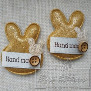 Аплікація "Зайчик Hand made", золото