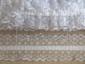 Мереживо на резинці біле
