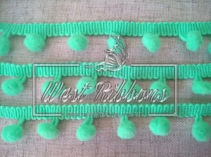 Велюр 2.5 см, серый МЕТР