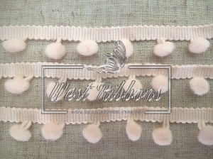 Велюр 2.5 см, красный МЕТР