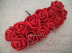 Роза из фома 2.2 см, красная УПАКОВКА