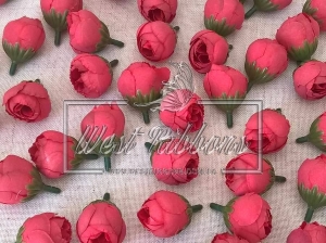 Бутон пион- мини, красные