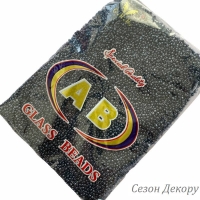 Бісер 12/0 графітний  (color 129 ) УПАКОВКА
