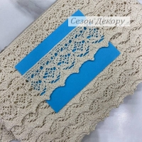 Мереживо в'язане (A 038) 4 см, молочне