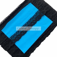 Мереживо в'язане 2.5 см (D30102), чорне