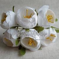 Півонії з тичинками-білі №38