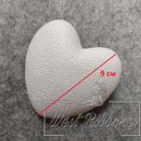 Пінопластове серце, 6 см - УПАКОВКА 10 шт.
