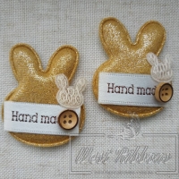 Аплікація "Зайчик Hand made", золото