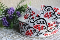 Репс 2.5см "Орнамент" калина