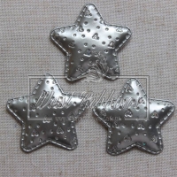Аплікація ЗІРКА + СЕРДЕЧКА еко, срібло
