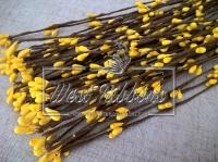 Гілочка з тичинками 40 см, жовта-10 шт.