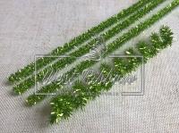 Синельний дріт з блискітками, оливковий