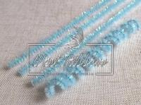 Синельний дріт з блискітками, блакитний