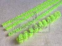 Синельний дріт з блискітками, салатовий